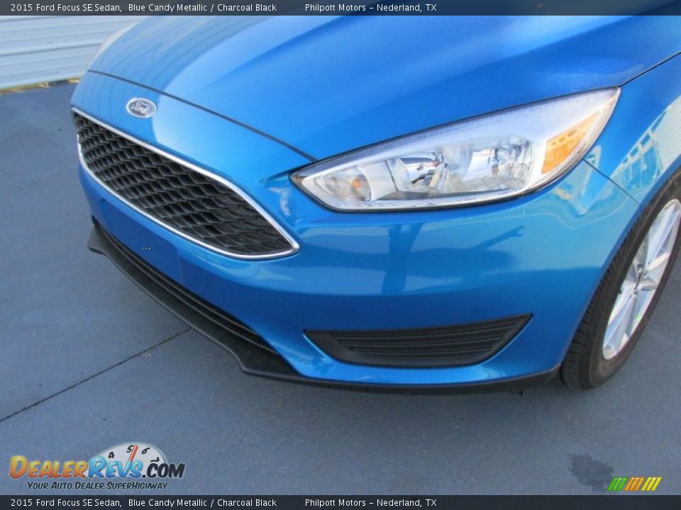 2015 Ford Focus SE Sedan Blue Candy Metallic / Charcoal Black Photo #10