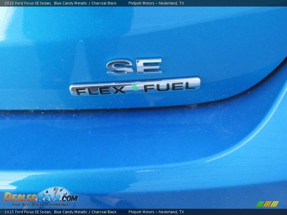 2015 Ford Focus SE Sedan Blue Candy Metallic / Charcoal Black Photo #14
