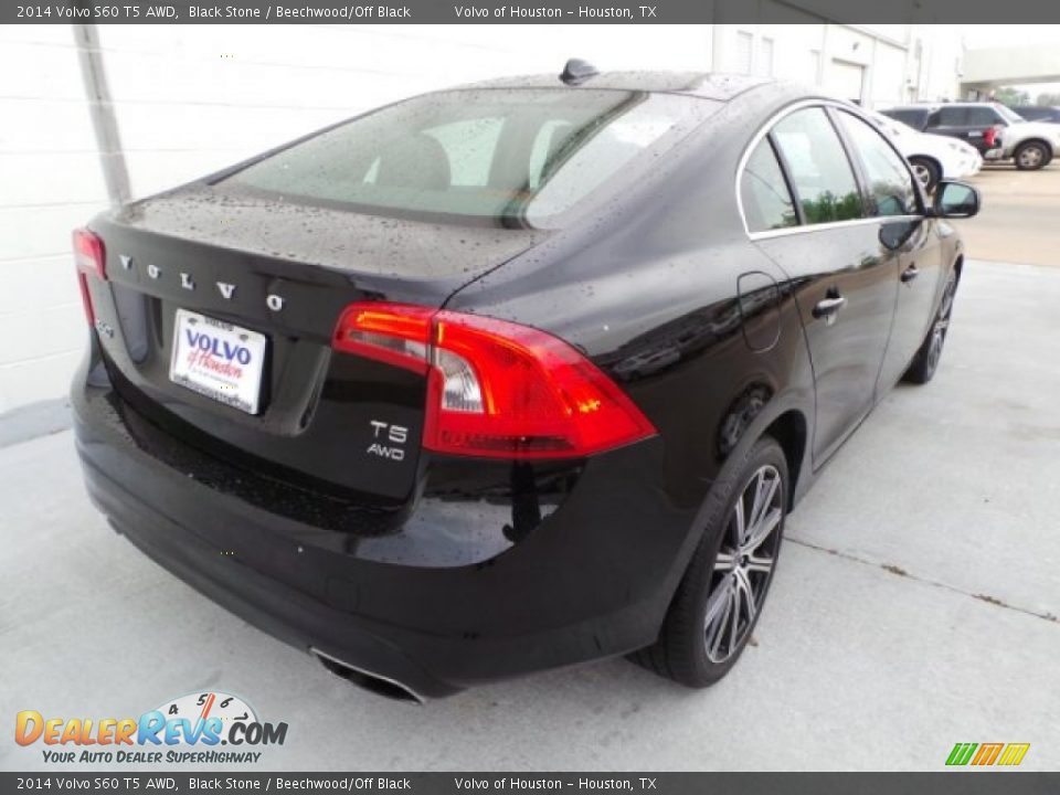2014 Volvo S60 T5 AWD Black Stone / Beechwood/Off Black Photo #6