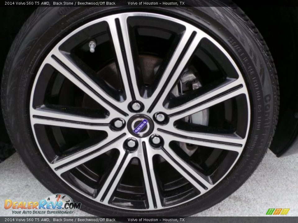 2014 Volvo S60 T5 AWD Black Stone / Beechwood/Off Black Photo #8