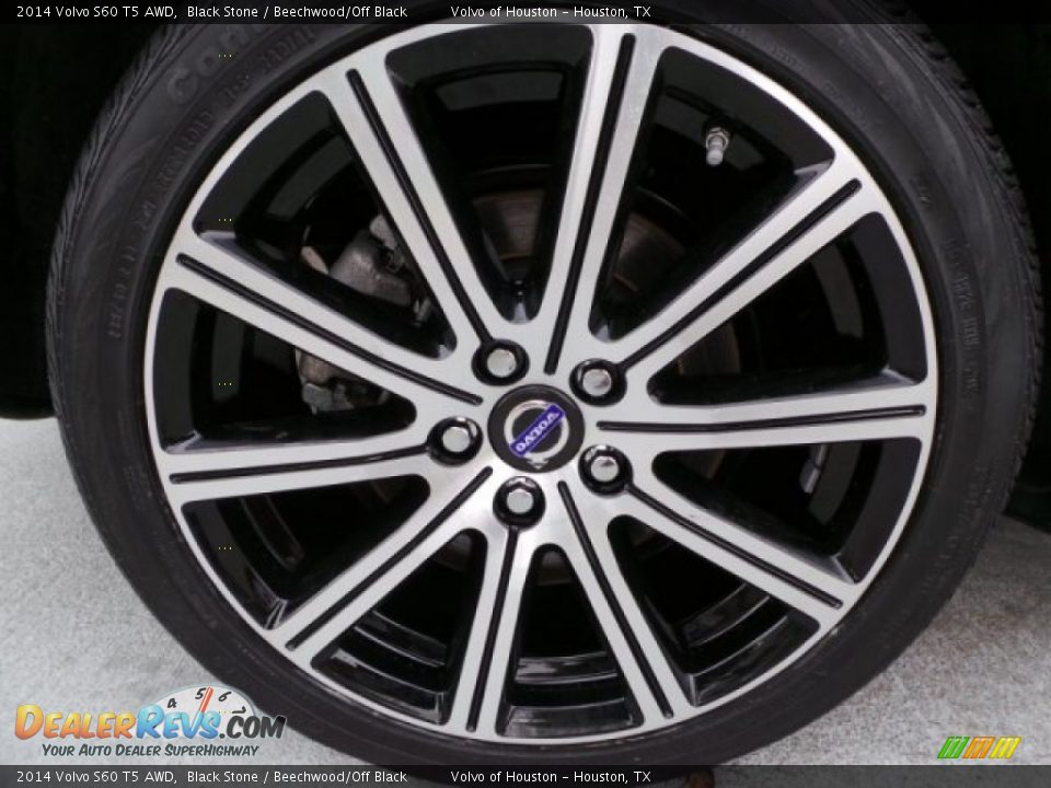 2014 Volvo S60 T5 AWD Black Stone / Beechwood/Off Black Photo #9
