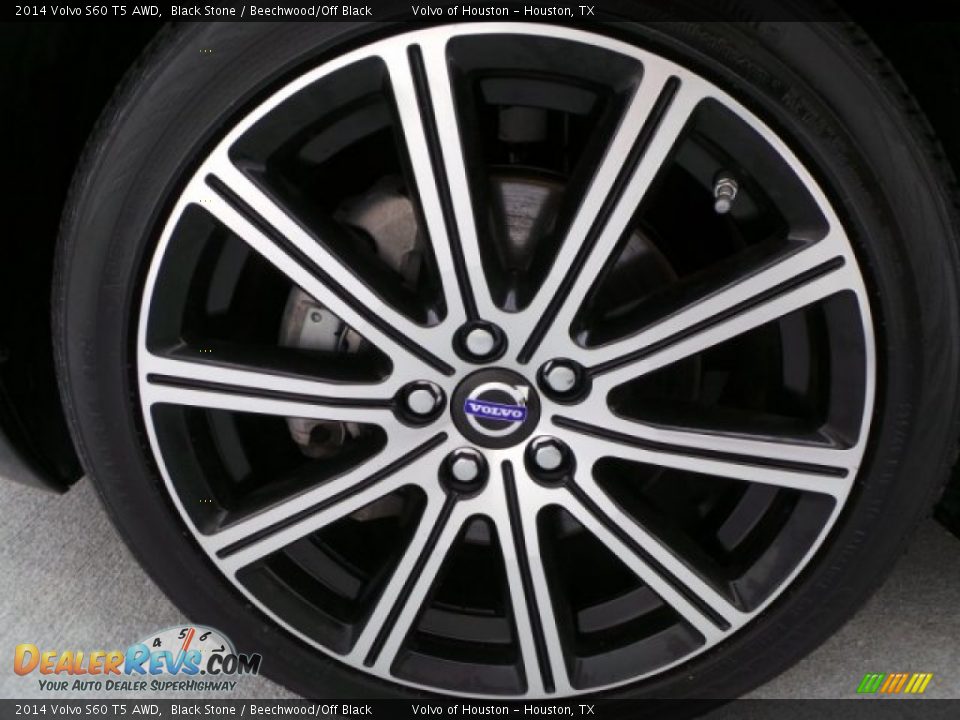 2014 Volvo S60 T5 AWD Black Stone / Beechwood/Off Black Photo #11