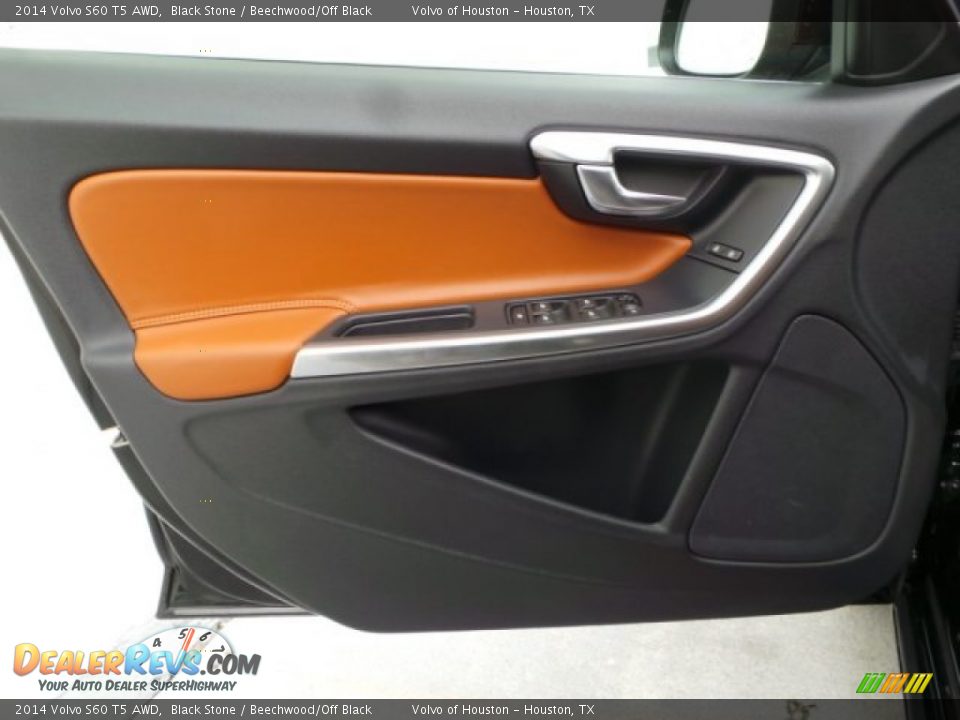 2014 Volvo S60 T5 AWD Black Stone / Beechwood/Off Black Photo #12