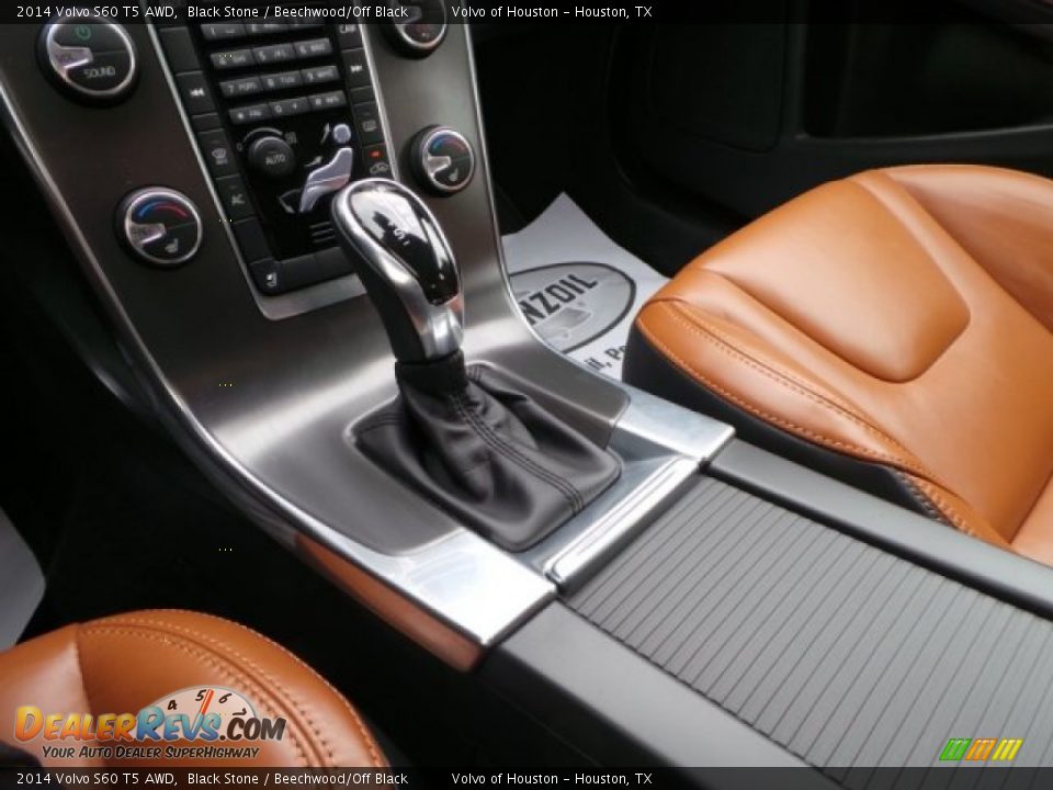 2014 Volvo S60 T5 AWD Black Stone / Beechwood/Off Black Photo #18