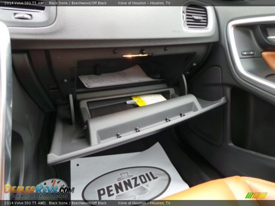 2014 Volvo S60 T5 AWD Black Stone / Beechwood/Off Black Photo #19