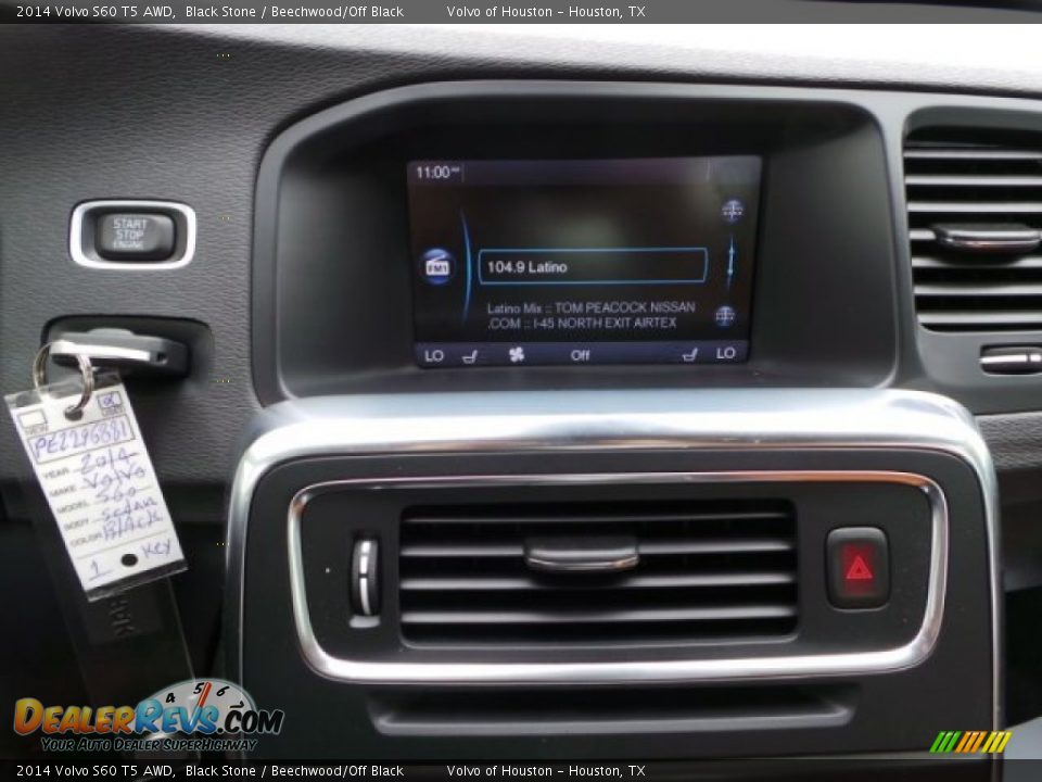 2014 Volvo S60 T5 AWD Black Stone / Beechwood/Off Black Photo #22