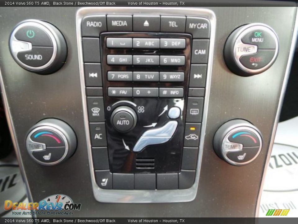 2014 Volvo S60 T5 AWD Black Stone / Beechwood/Off Black Photo #23