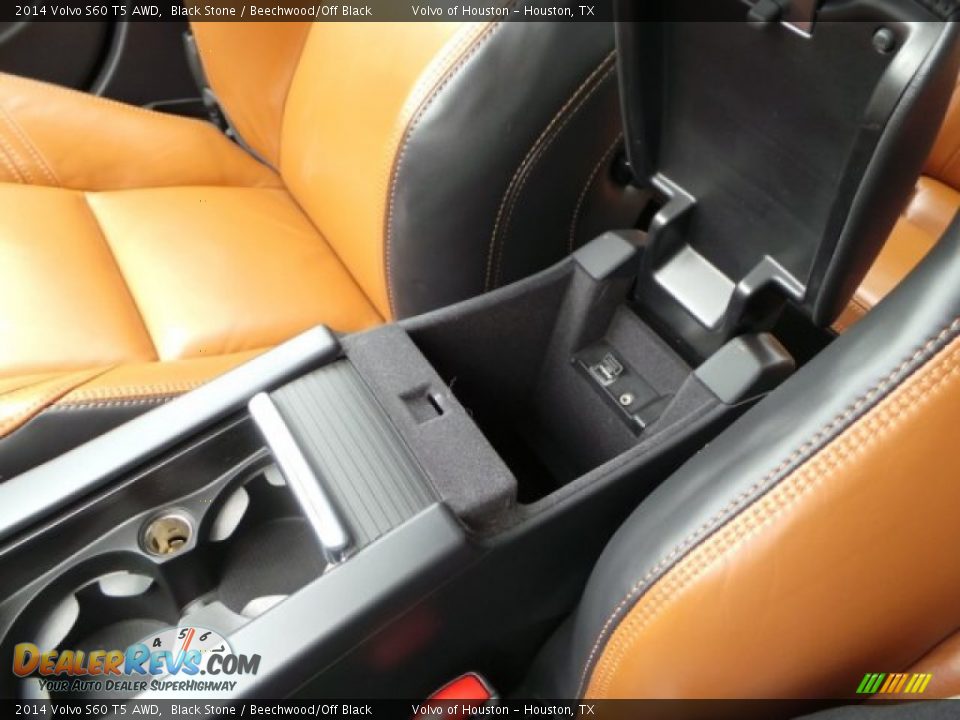 2014 Volvo S60 T5 AWD Black Stone / Beechwood/Off Black Photo #24