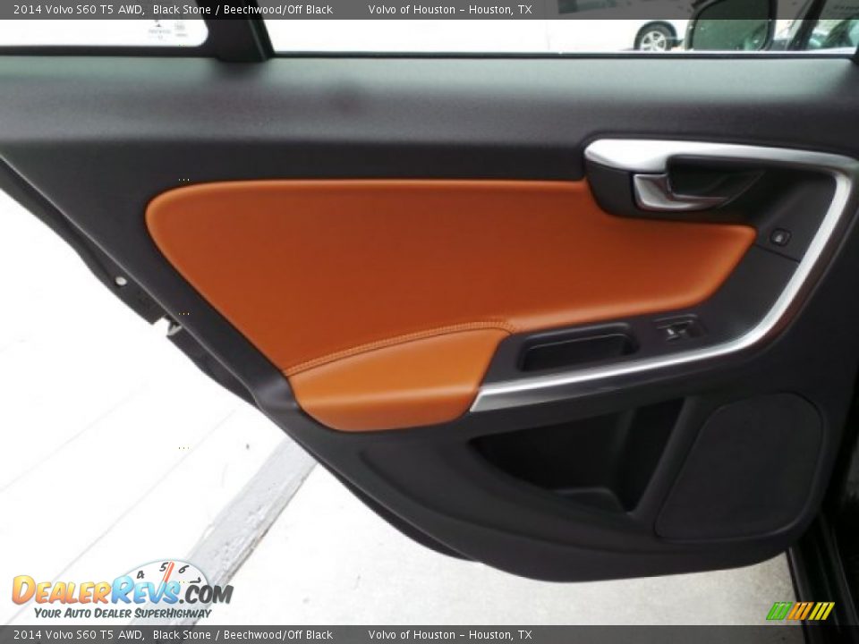 2014 Volvo S60 T5 AWD Black Stone / Beechwood/Off Black Photo #26