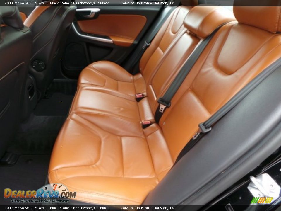2014 Volvo S60 T5 AWD Black Stone / Beechwood/Off Black Photo #28