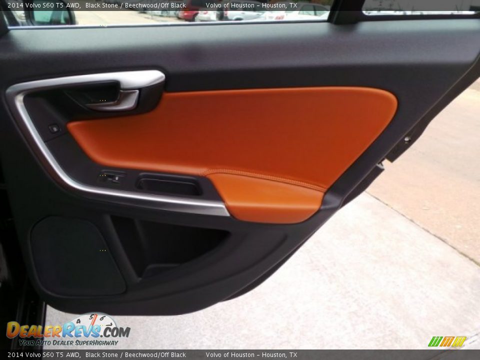 2014 Volvo S60 T5 AWD Black Stone / Beechwood/Off Black Photo #33