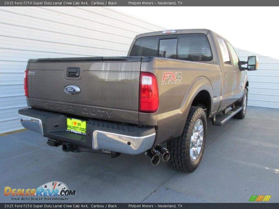 2015 Ford F250 Super Duty Lariat Crew Cab 4x4 Caribou / Black Photo #4