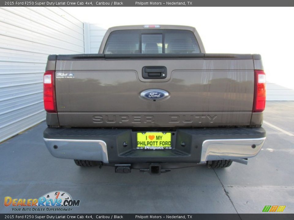 2015 Ford F250 Super Duty Lariat Crew Cab 4x4 Caribou / Black Photo #5