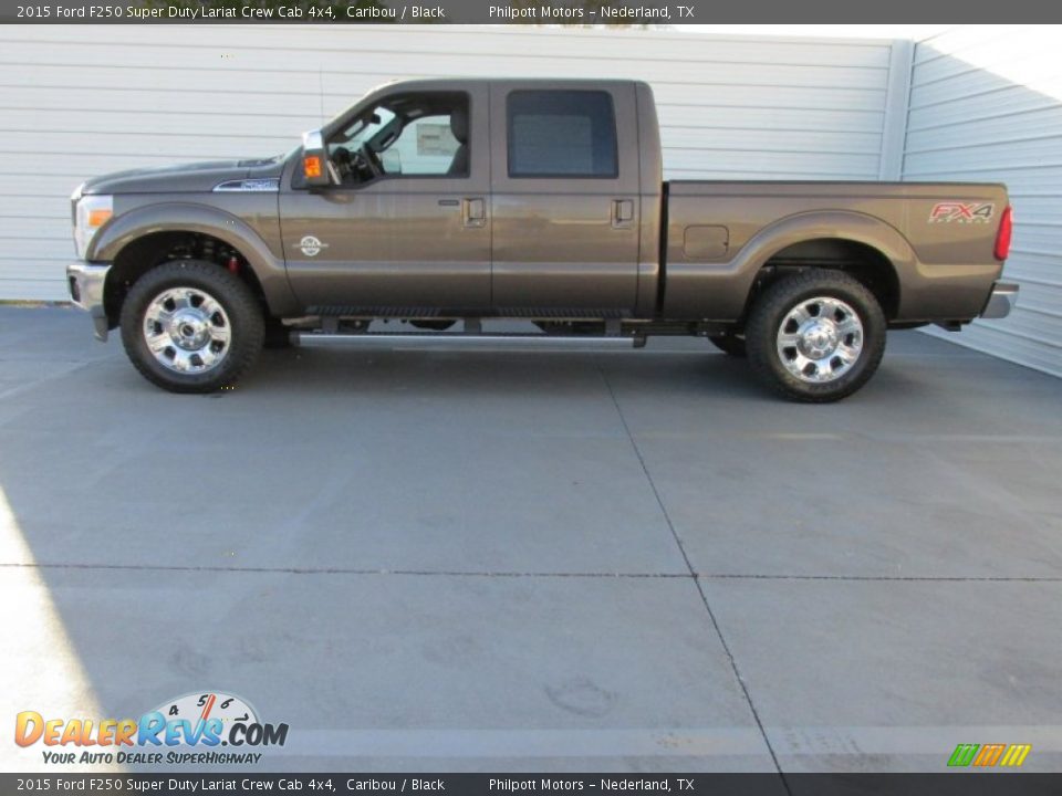 2015 Ford F250 Super Duty Lariat Crew Cab 4x4 Caribou / Black Photo #6