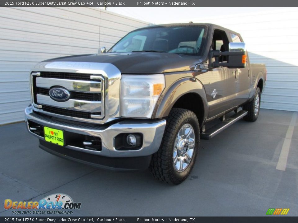 2015 Ford F250 Super Duty Lariat Crew Cab 4x4 Caribou / Black Photo #7