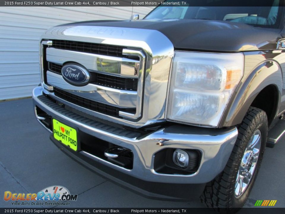 2015 Ford F250 Super Duty Lariat Crew Cab 4x4 Caribou / Black Photo #10