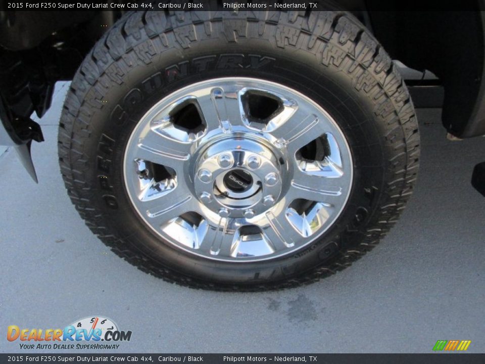 2015 Ford F250 Super Duty Lariat Crew Cab 4x4 Caribou / Black Photo #11