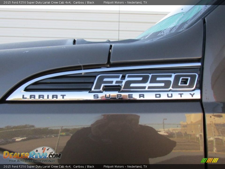 2015 Ford F250 Super Duty Lariat Crew Cab 4x4 Caribou / Black Photo #14