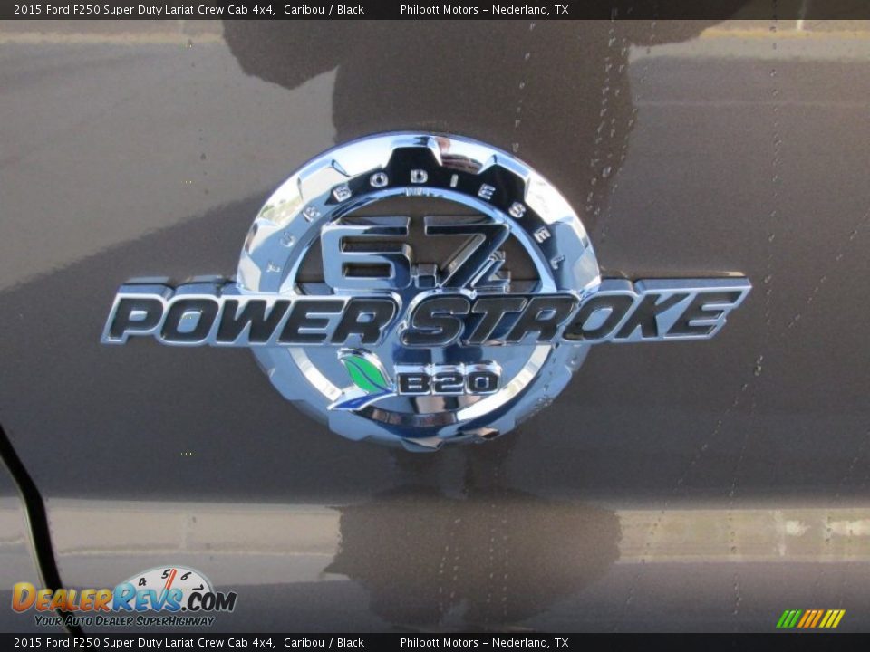 2015 Ford F250 Super Duty Lariat Crew Cab 4x4 Caribou / Black Photo #15