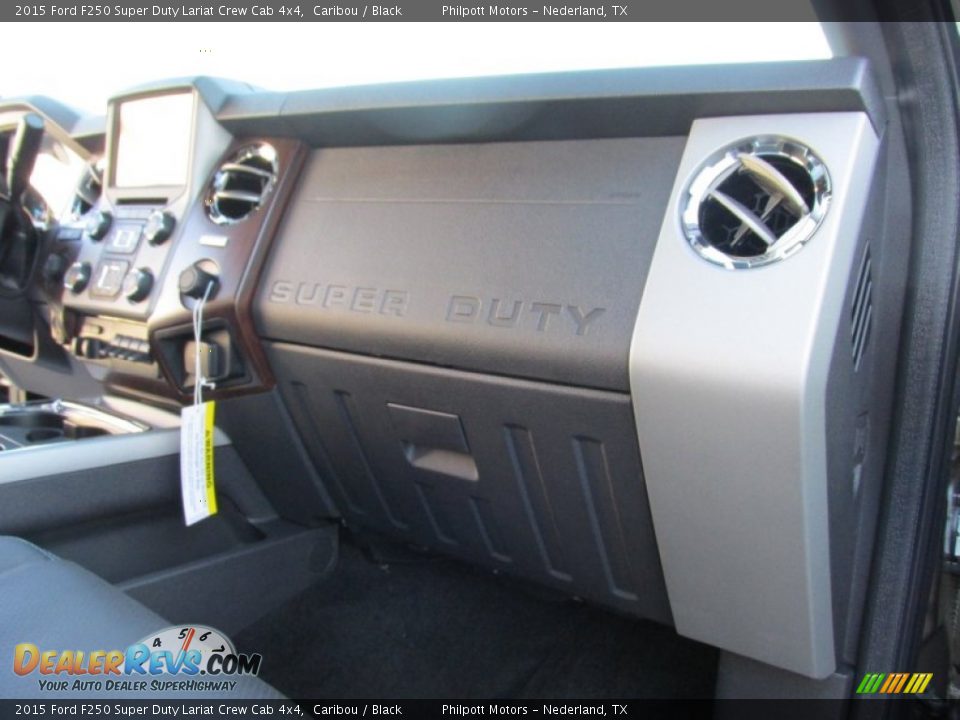 2015 Ford F250 Super Duty Lariat Crew Cab 4x4 Caribou / Black Photo #19