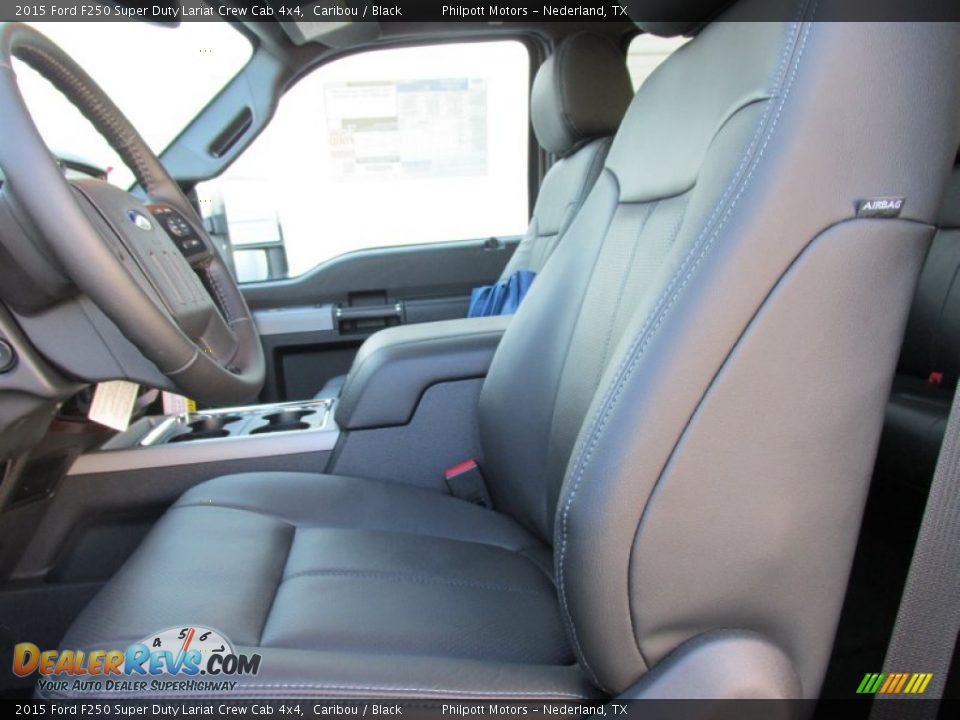 2015 Ford F250 Super Duty Lariat Crew Cab 4x4 Caribou / Black Photo #25