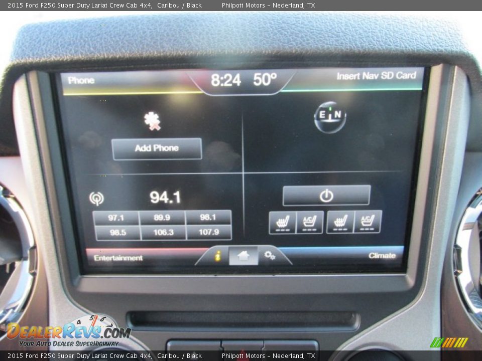 2015 Ford F250 Super Duty Lariat Crew Cab 4x4 Caribou / Black Photo #30