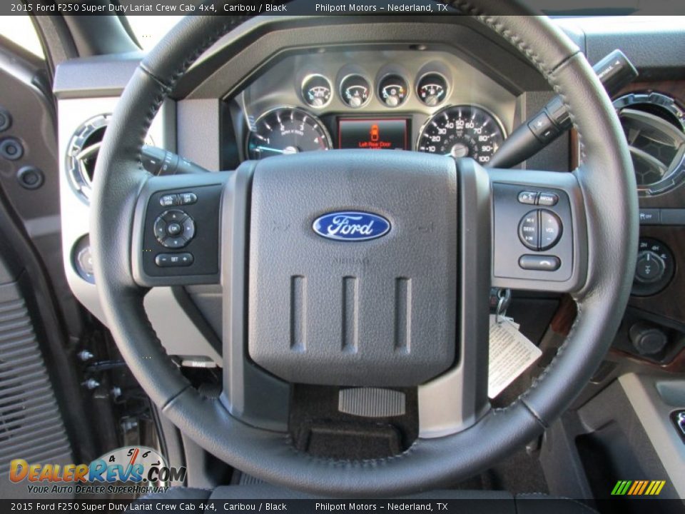 2015 Ford F250 Super Duty Lariat Crew Cab 4x4 Caribou / Black Photo #36