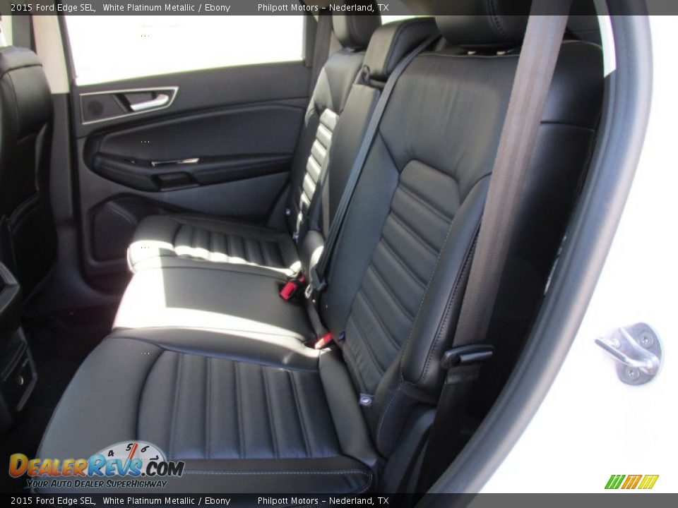 Rear Seat of 2015 Ford Edge SEL Photo #19