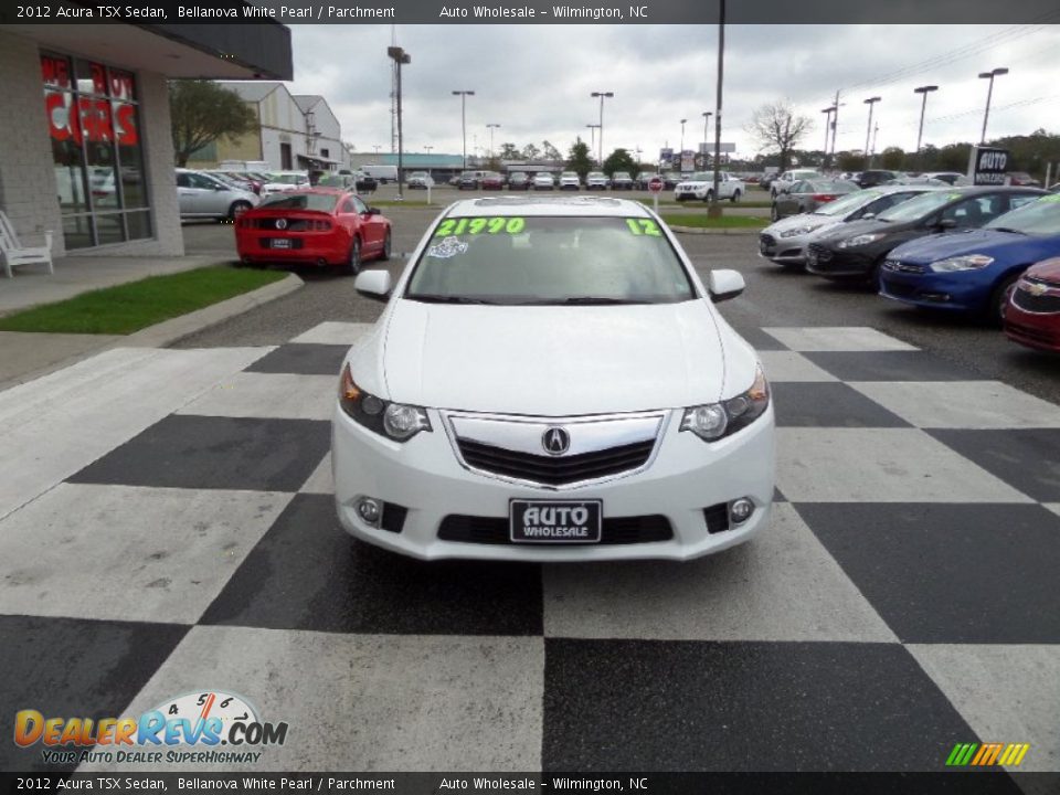 2012 Acura TSX Sedan Bellanova White Pearl / Parchment Photo #2
