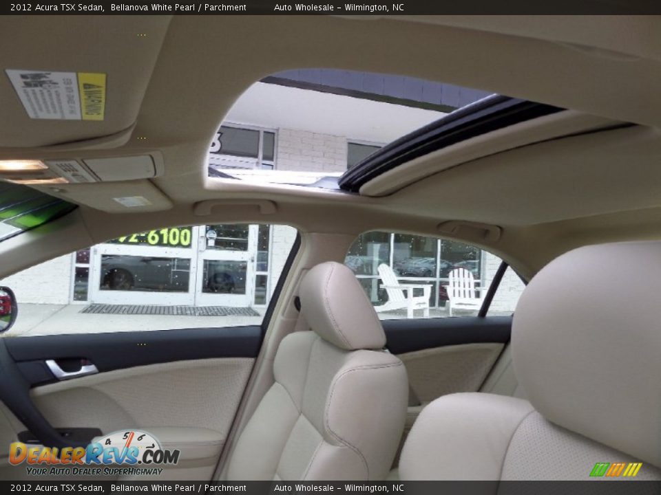 2012 Acura TSX Sedan Bellanova White Pearl / Parchment Photo #11