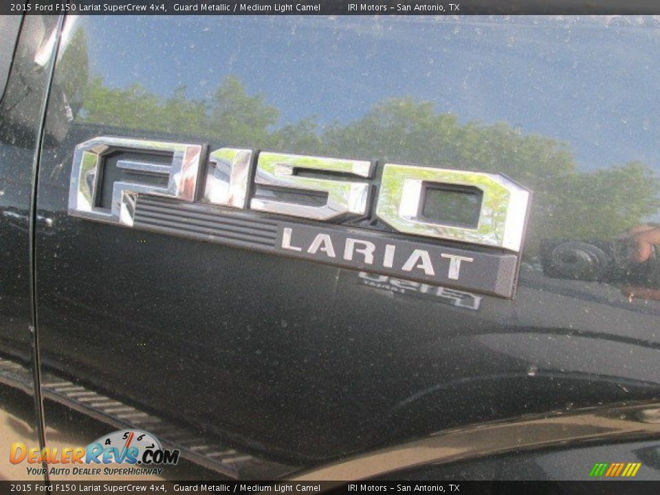 2015 Ford F150 Lariat SuperCrew 4x4 Guard Metallic / Medium Light Camel Photo #3