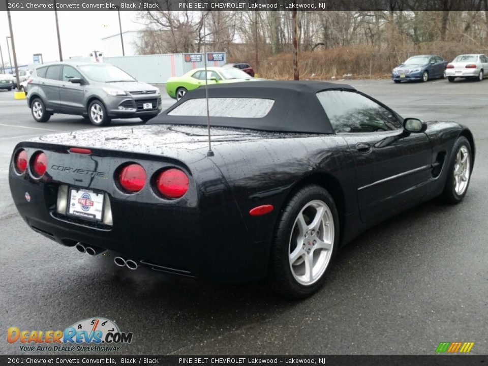 2001 Chevrolet Corvette Convertible Black / Black Photo #6