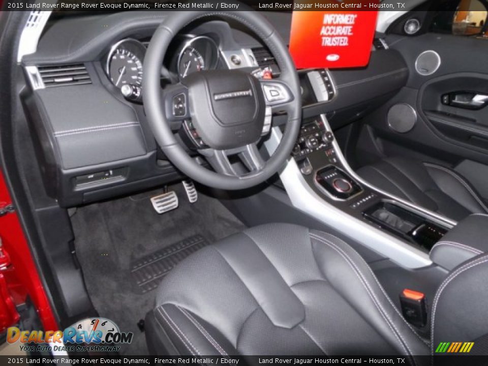 Ebony Interior - 2015 Land Rover Range Rover Evoque Dynamic Photo #11