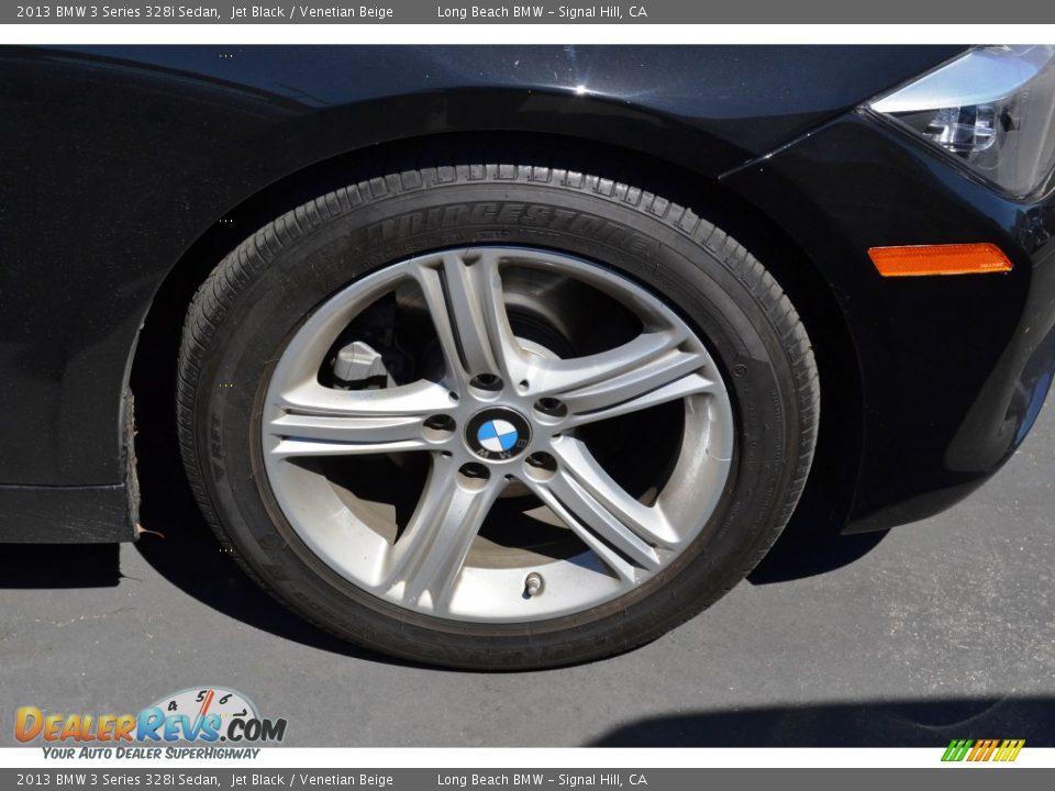 2013 BMW 3 Series 328i Sedan Jet Black / Venetian Beige Photo #2