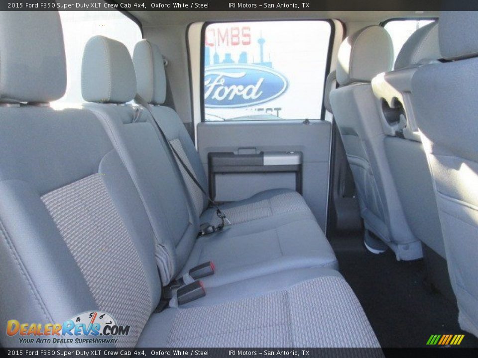 2015 Ford F350 Super Duty XLT Crew Cab 4x4 Oxford White / Steel Photo #19