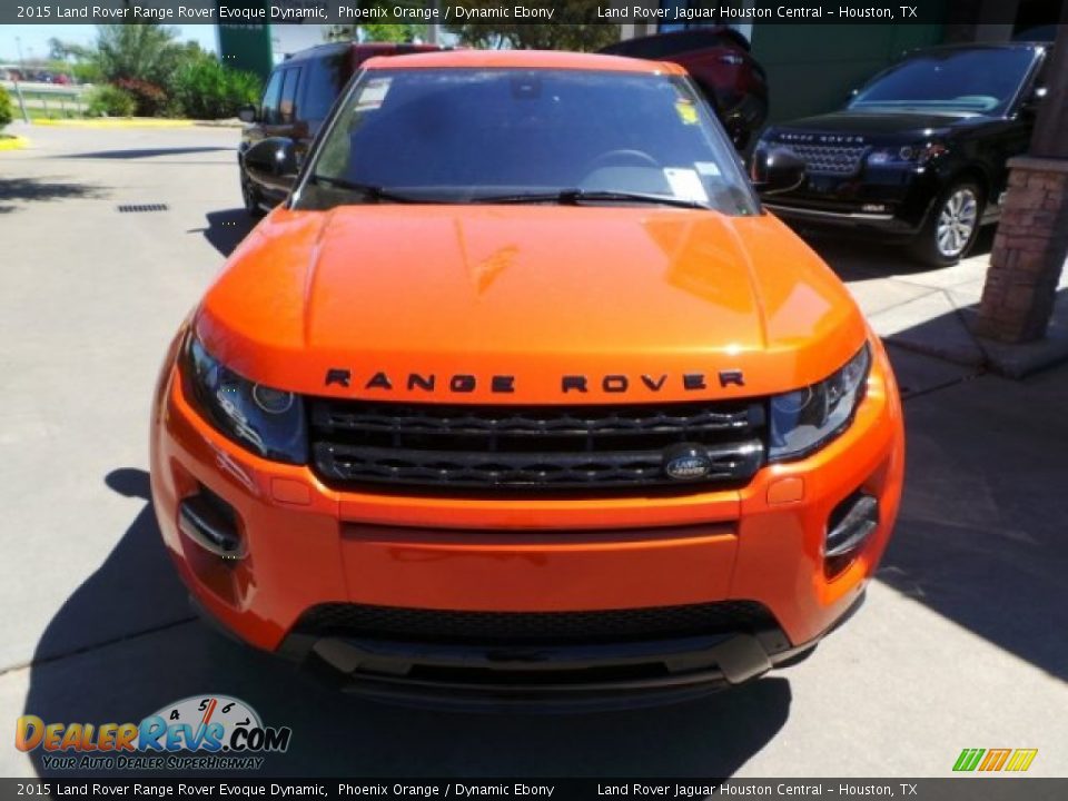 2015 Land Rover Range Rover Evoque Dynamic Phoenix Orange / Dynamic Ebony Photo #3