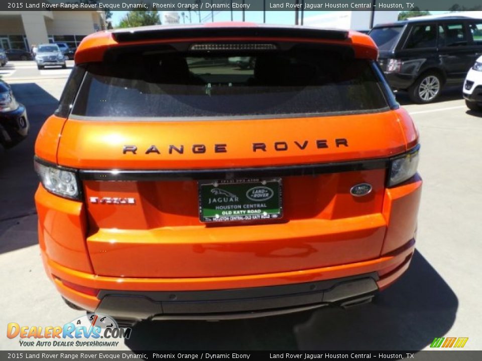2015 Land Rover Range Rover Evoque Dynamic Phoenix Orange / Dynamic Ebony Photo #7