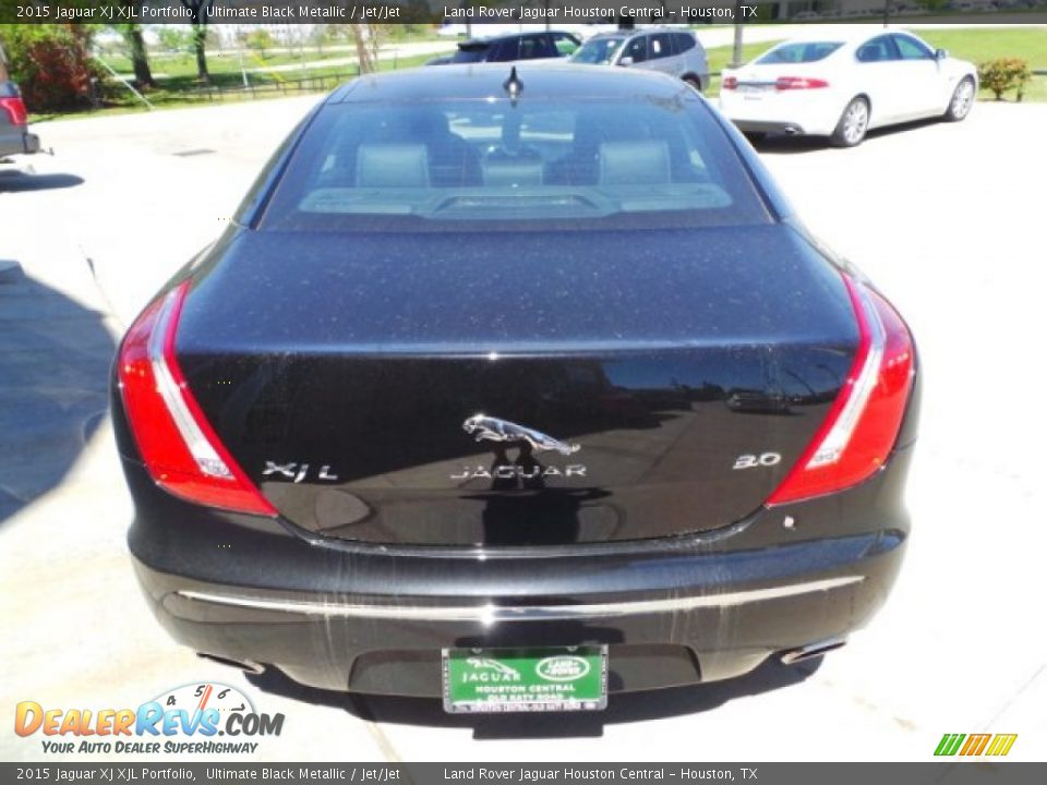 2015 Jaguar XJ XJL Portfolio Ultimate Black Metallic / Jet/Jet Photo #7