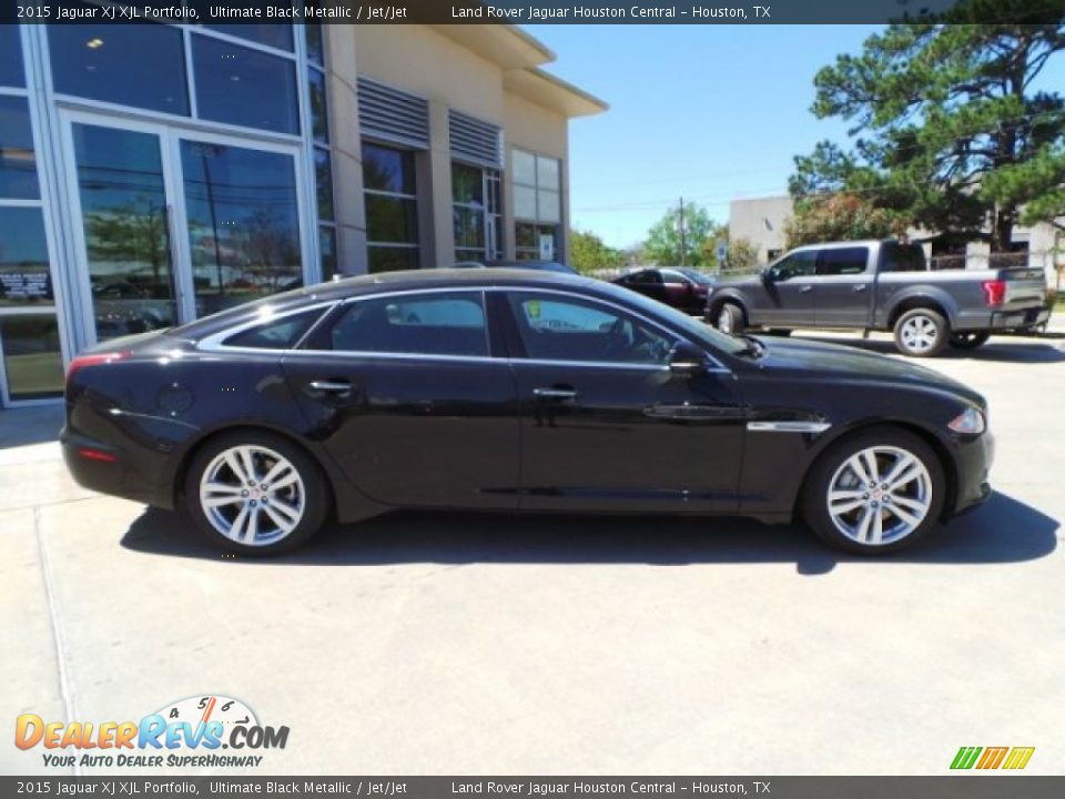 2015 Jaguar XJ XJL Portfolio Ultimate Black Metallic / Jet/Jet Photo #9