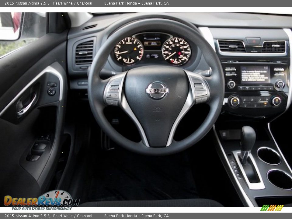 2015 Nissan Altima 2.5 S Pearl White / Charcoal Photo #5