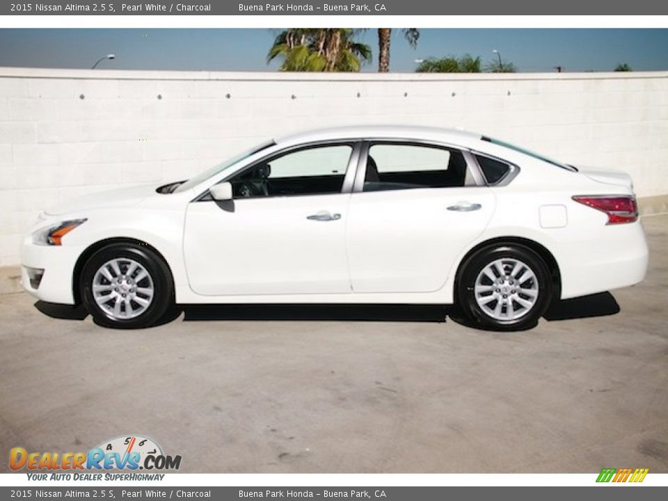 2015 Nissan Altima 2.5 S Pearl White / Charcoal Photo #10