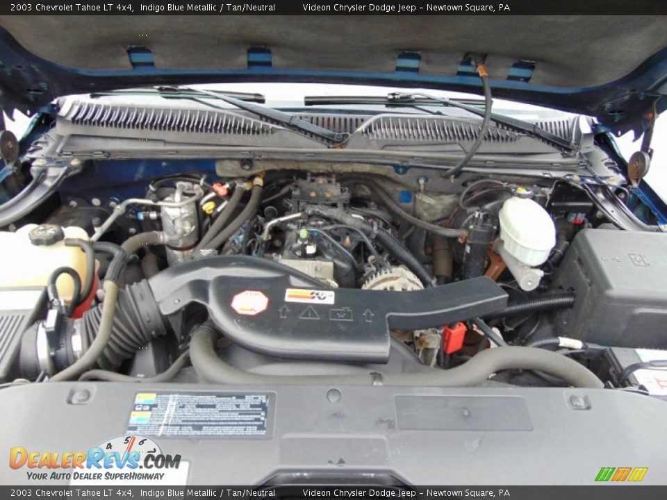2003 Chevrolet Tahoe LT 4x4 5.3 Liter OHV 16-Valve Vortec V8 Engine Photo #9