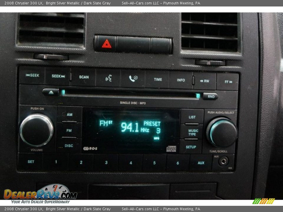 2008 Chrysler 300 LX Bright Silver Metallic / Dark Slate Gray Photo #29