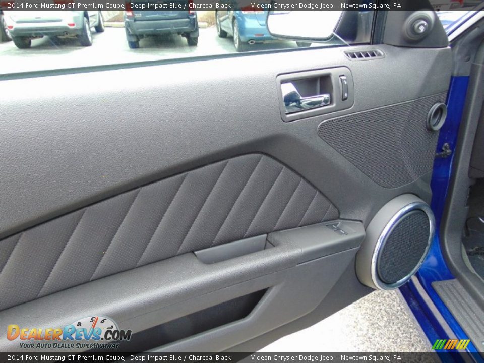 2014 Ford Mustang GT Premium Coupe Deep Impact Blue / Charcoal Black Photo #15