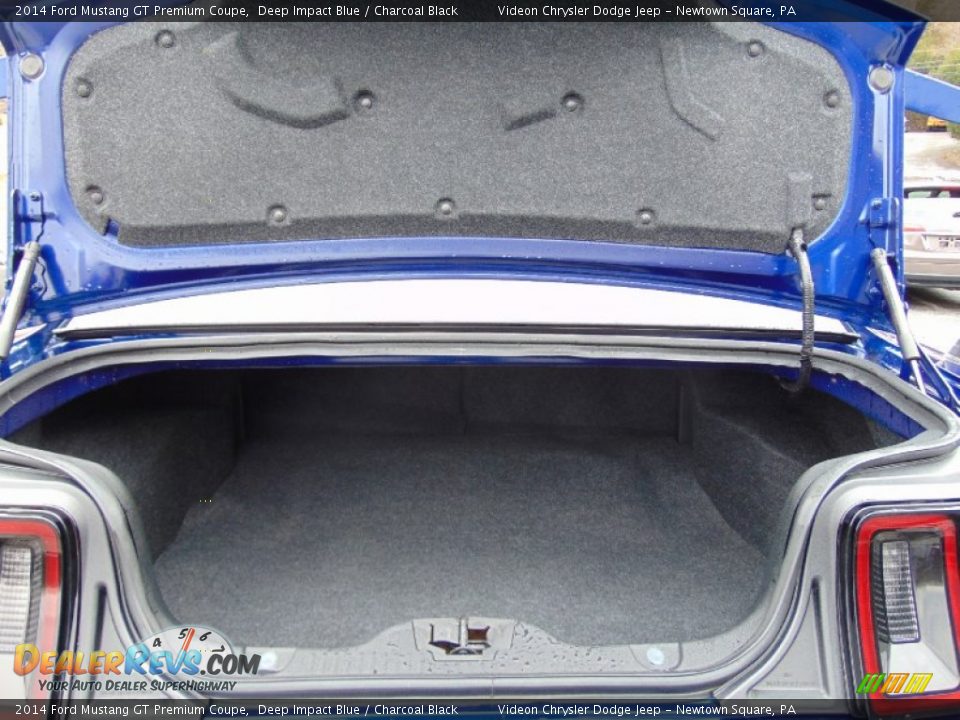 2014 Ford Mustang GT Premium Coupe Deep Impact Blue / Charcoal Black Photo #24