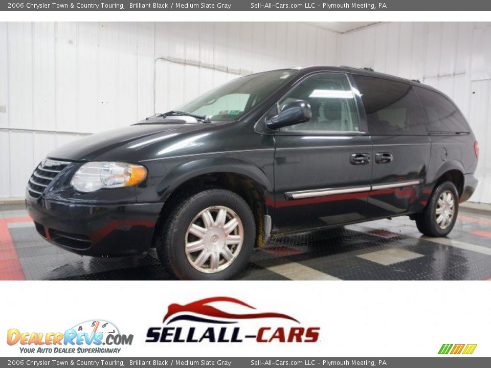 2006 Chrysler Town & Country Touring Brilliant Black / Medium Slate Gray Photo #1