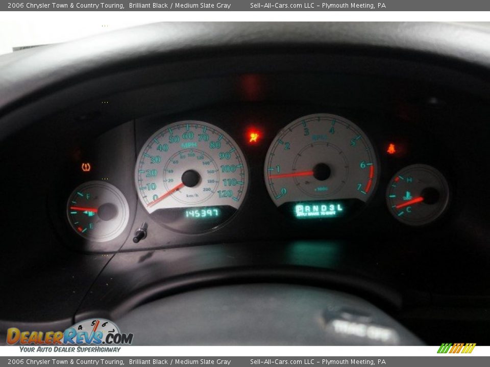2006 Chrysler Town & Country Touring Brilliant Black / Medium Slate Gray Photo #30