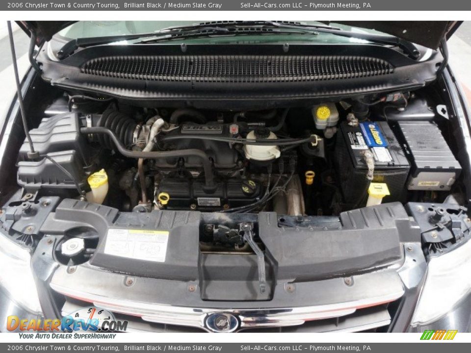 2006 Chrysler Town & Country Touring Brilliant Black / Medium Slate Gray Photo #35
