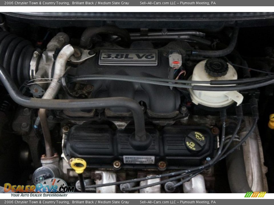 2006 Chrysler Town & Country Touring Brilliant Black / Medium Slate Gray Photo #36