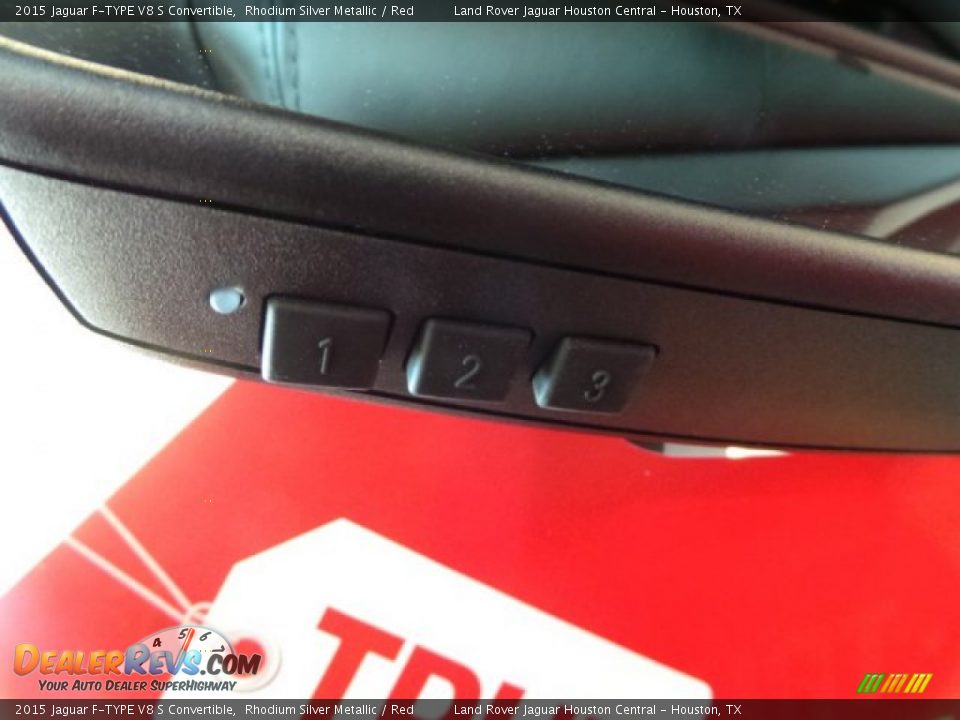 2015 Jaguar F-TYPE V8 S Convertible Rhodium Silver Metallic / Red Photo #14